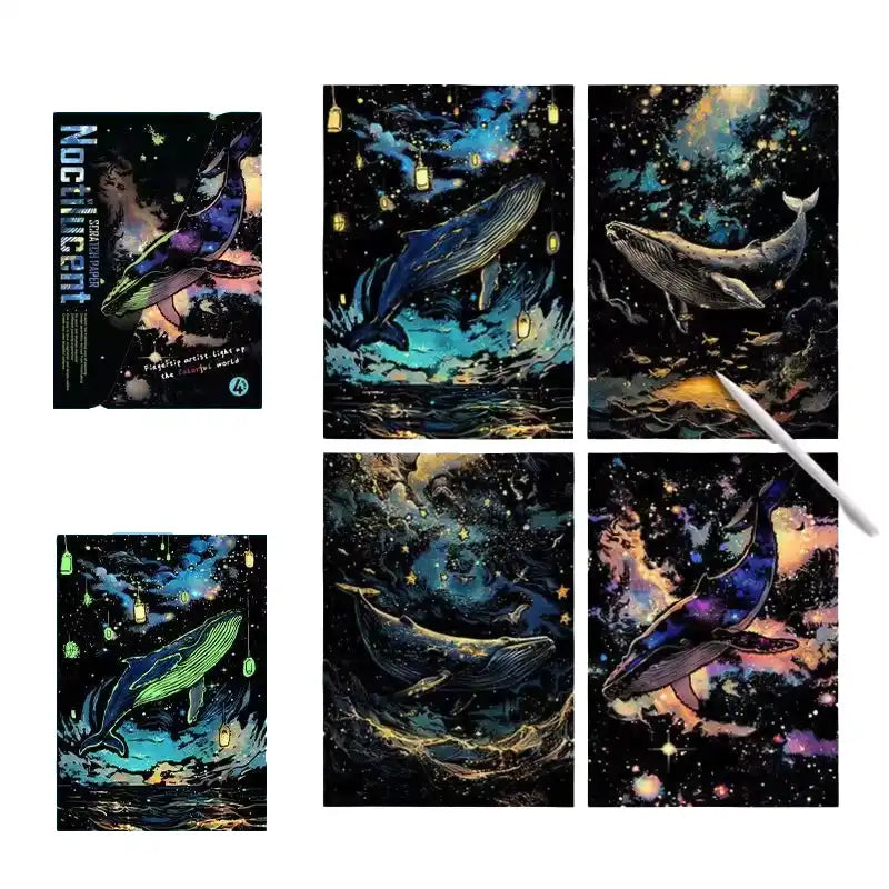Star Ocean – Glow-in-the-Dark Set (4-in-1, 31 × 22 cm)
