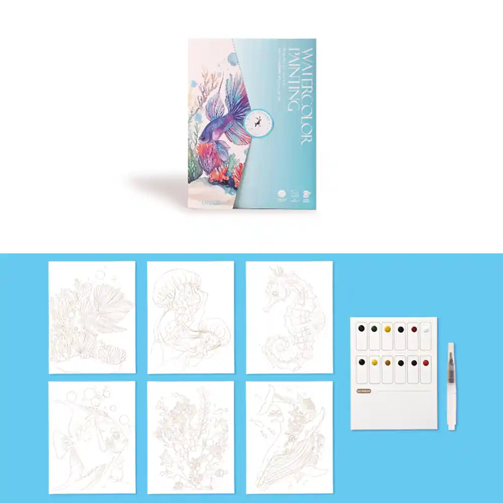OceanDreams Watercolor Painting Kit by AquaCraft